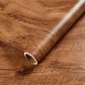 Self Adhesive Wood Grain Furniture Stickers PVC Wallpaper cabinets Gloss Film Vinyl Counter Top Decal (10'X2' 20 square feet ).