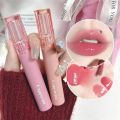 Waterproof Mirror Jelly Lip Glaze Water-light Lip Gloss Long Lasting Moisturising Glossy Red Tint Lips Makeup Cosmetics. 