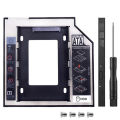 9.5mm SATA 2nd HDD SSD Hard Drive Caddy Universal Laptop CD DVD-ROM. 