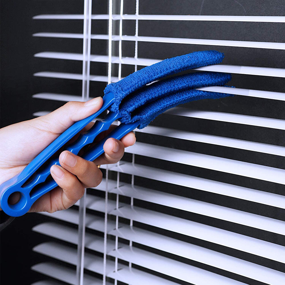 Microfiber Car Air Conditioner Vent Cleaning Brush, Window Shade Shutter, Blind Louver Cleaner, Cleaner Duster, 1Pc