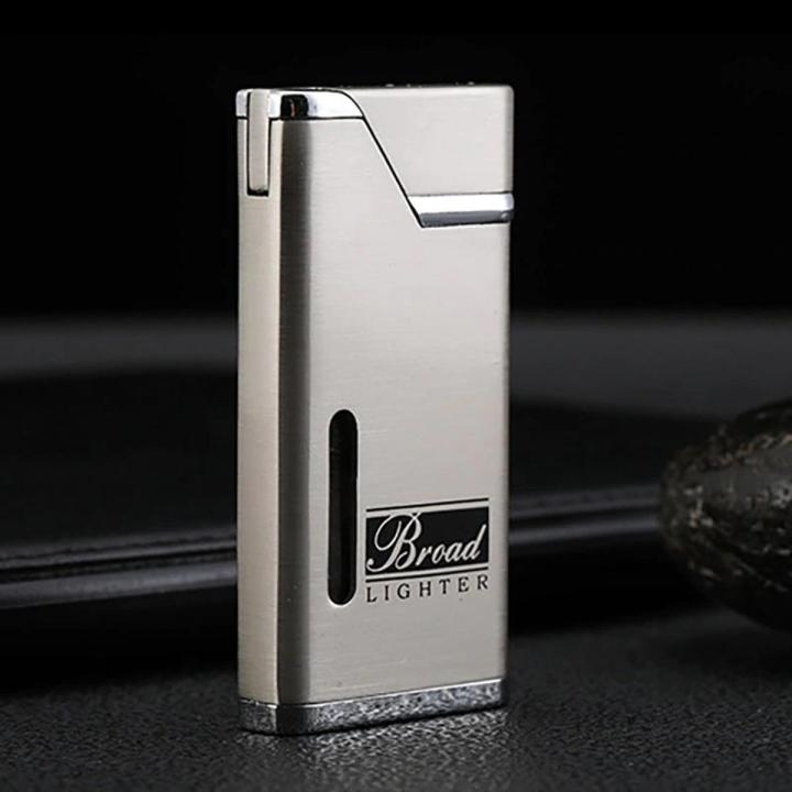 Metal Visible Gas Lighter Cigar Smoking Lighters - Lemon Squeezer
