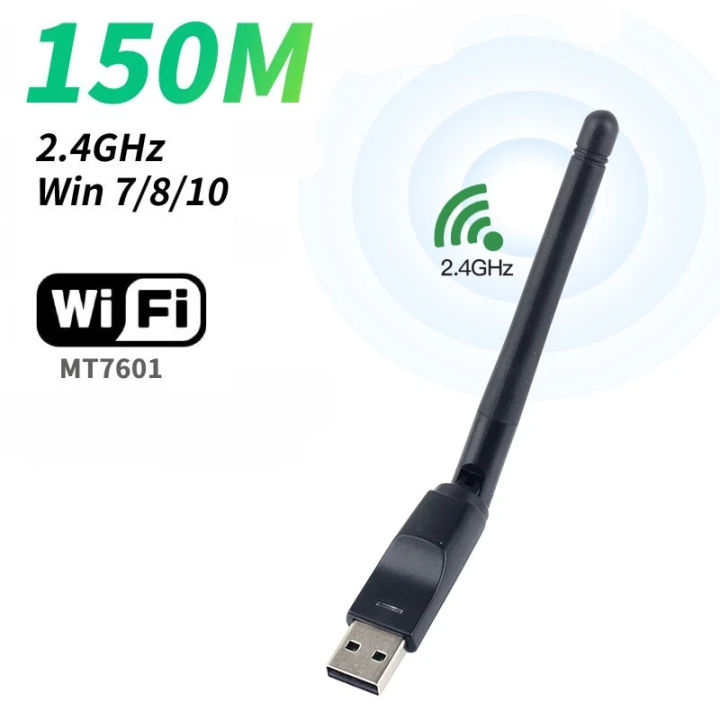 150mbps Mt7601 Wireless Network Mini Usb Wifi Adapter Lan Wi-Fi Dongle Antenna 802.11 B/g/n For Pc 2.4ghz