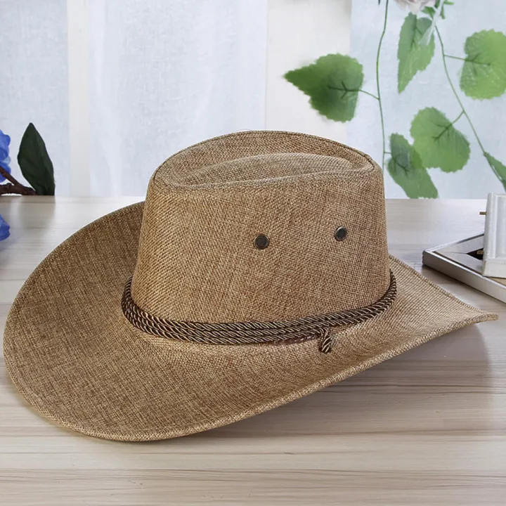 Wide%20Brim%20Cowboy%20Hat%20Protective%20Sunscreen%20Unisex%20Sheriff%20Cap%20Adjustable%20Wind%20Rope%20Western%20Hat%20for%20Horseback%20Riding%20Fishing%20-%20Image%206