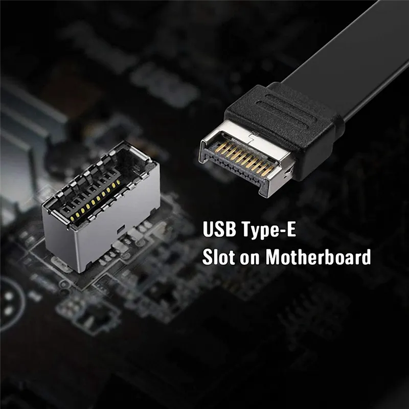 USB Front Panel Type E Male To USB-C Type C Expansion Cable