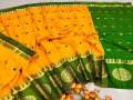 Soft silk katan Saree For Women Without Blouse Pieces.
