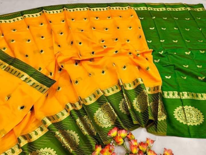 Soft silk katan Saree For Women Without Blouse Pieces