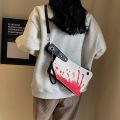 Wholesale cross-border personalized kitchen knife shoulder bag 2024 spring new women's bag Sen Department soft girl Xiaohongshu same mobile phone bag.