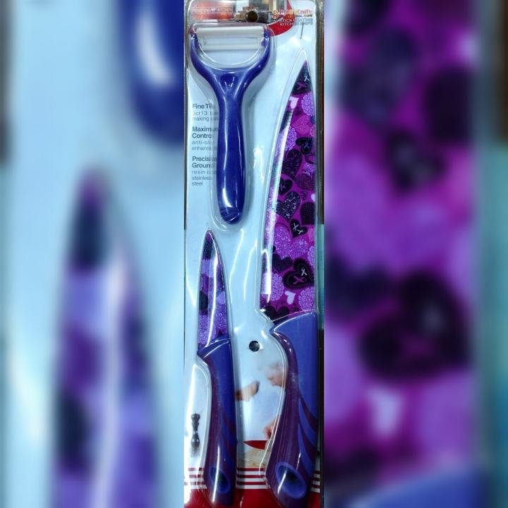 3psc knife set stainless steel 2PCSps knife 1 PCS Peelar