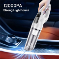 12000Pa Handheld Wireless Vacuum Cleaners Cordless Button Vacuum Cleaner White for Car Home Pet Hair.