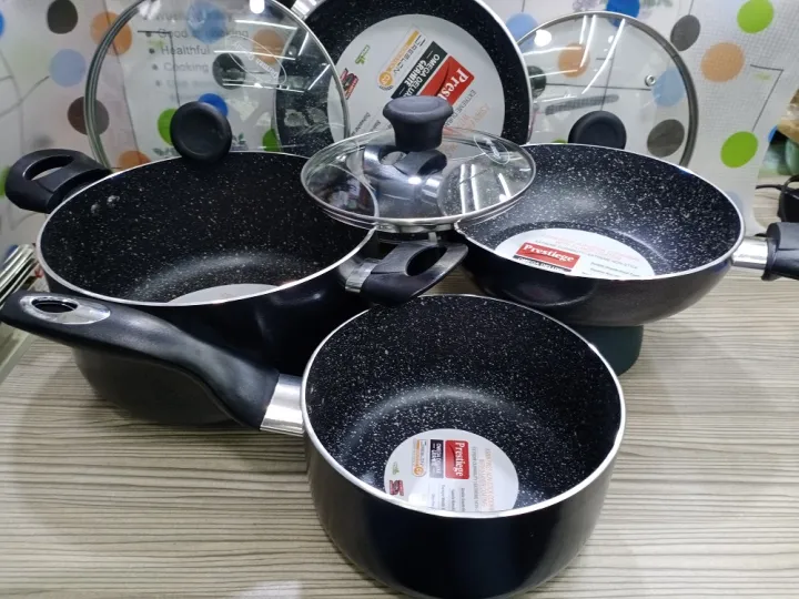 MGC/%20Prestiege%207%20Pcs%20%20Cookware%20Set%20For%20Superior%20Release%20-1Pc%20Casserol,%201Pc%20Fry%20pan,%201Pc%20Karai,%201Pc%20Milk%20pan%20and%203%20lids%20Gift%20And%20Home%20Use%20-%20Image%206