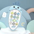 Baby Phone Toy Silicone Baby Pretend Phone Toy Turnip Shaped Play Phone Interactive Toys. 
