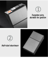 2-In-1 Cigarette Case Box Lighter For Smoking Usb Rechargeable Lighter Creative 20Pcs Cigarette Box Cigarette Holder. 