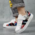 XZVZ Kids Sneakers Lightweight Children's Shoes MD Shock Absorption Non-slip Sole Casual Shoes PU Leather Upper Boys Sneakers. 