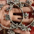 New indian Style For Girls Silver Bangles Bracelets [ 2 Pcs. 