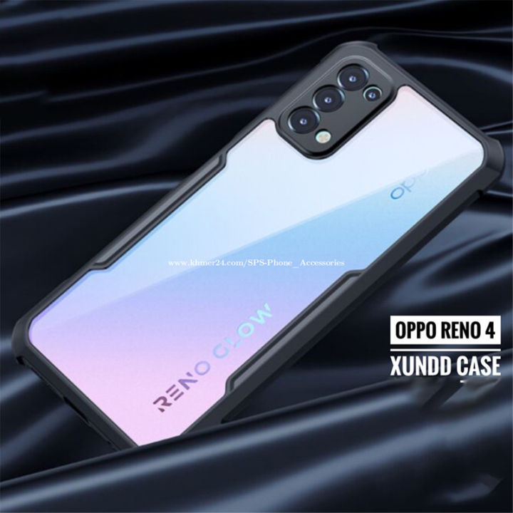 Oppo Reno5 Xundd Protective Airbag Bumper Transparent Back Side Clear Phone Case Back Cover