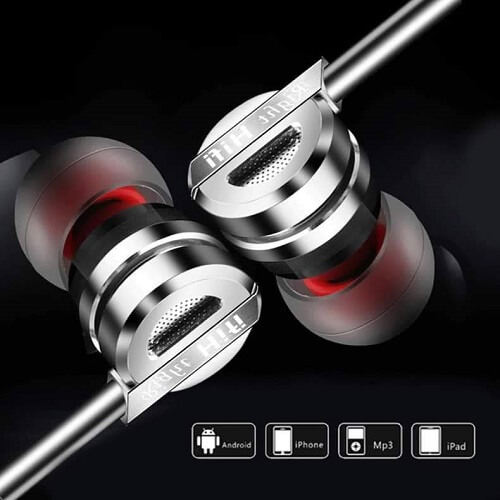 QKZ DM 9 Zinc Alloy Hifi Earphones Gaming High Stereo Bus Sound In Ear Earphones,magnetic earphones(Original)