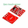 TTP223 Ultra Small Digital Touch Sensor, TTP223 Touch Key Switch Module Touch Button Capacitive Switches Self-Locking/No-Locking Capacitive Touch Switches-2pcs. 