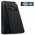 For Xiaomi Poco X6 case Wood Texture Canvas Hrad Shockproof Back Cover For Xiaomi Poco X6 Pro Back cover Phone Cases.