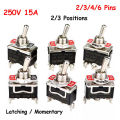Motor Reverse Polarity control toggle Switch ON-OFF (2 Pin, 4 Pin ), ON-OFF-ON (3Pin, 6Pin) Switch DPDT DC Moto Reverse Switch.