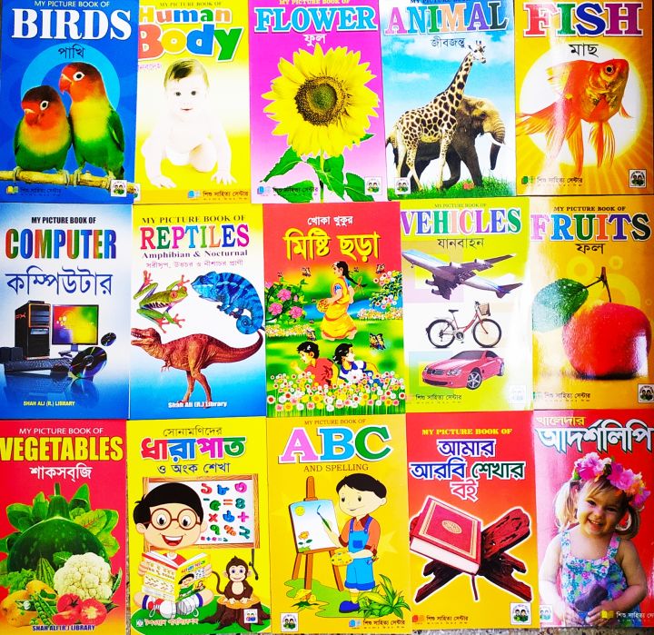 Learning the Alphabet in rhyme pictures for Children Like a Toy Babies Books - 15 PCS Book