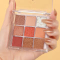 Orano makeup mousse nine color eyeshadow ins matte pearlescent sequins student affordable eyeshadow palette wholesale. 