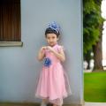 New Stylish Kids party dress For Baby Girl 0-12 years with free hair band.