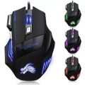 Professional 5500 DPI Gaming Mouse 7 Buttons LED Optical USB Wired Mice for Pro Gamer High Quality. 