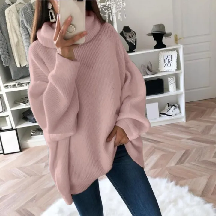 2022%20Women%20Sweater%20Oversized%20Turtleneck%20Pile%20Collar%20Autumn%20Winter%20Long%20Sweater%20Loose%20Pullover%20Stretchy%20Knitwear%20su%C3%A9teres%20%D1%81%D0%B2%D0%B8%D1%82%D0%B5%D1%80%20-%20Image%206