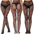 Thigh High Pantyhose Fishnet Black Stockings Snake Lined Tights Fashion  Women Girls Ultra-soft Excellent Stretch Semi Opaque Fashion High Waist. 