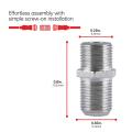 Dish Cable Jointer Cable Extension Female Adaptor Rg6, Rg59. 