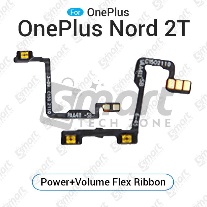 OnePlus Nord 2T Power on / off Switch Button Side Volume Up Down Buttons Flex Cable Replacement Parts