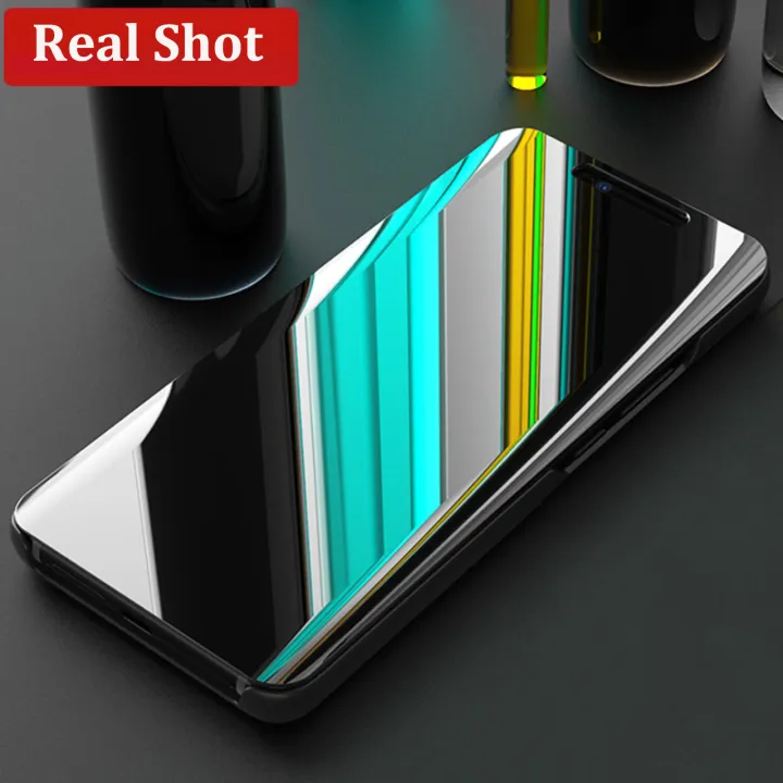 Phone%20Flip%20case%20Galaxy%20A02%20Luxury%20Plating%20Smart%20Clear%20View%20Makeup%20Mirror%20Transparent%20Cosmetic%20mirror%20case%20for%20Samsung%20A02%20Flip%20Back%20cover%20Stand%20Holder%20cases%20-%20Image%207