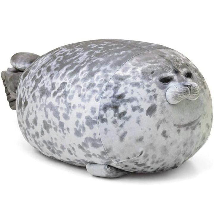 23.7 inch Large Seal Plush Toy Soft Stuffed Sea Lion Toy Chubby Seal Plushie for Boys Girls Ocean Animals Kids Gifts Christmas