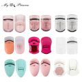 Mini Eyelash Curlers Eye Lashes Curling Clip Shiny Pink Plastic Eyelash Curler Portable False Eyelashes Extension Makeup Tools.