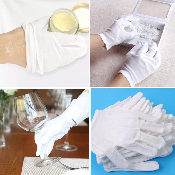 White%20Cotton%20Gloves%20Large%20for%20Moisturizing%20Dry%20Hands%2010%20pair%20-%20Image%203
