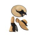 Summer Large Brim Straw Hat Floppy Wide Brim Sun Cap Bowknot Beach Foldable Hats Hats for Women.