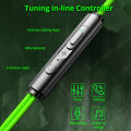 DUOPUNI Gaming headset left and right channel elbow wired in-ear gaming chicken hear sound defence computer mobile phone type-c. 