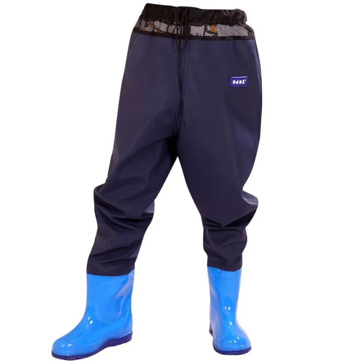 Thickened%20Half-Body%20Wader%20Waterproof%20Clothes%20Children's%20Whole%20Body%20Fishing%20Rain%20Pants%20Rain%20Boots%20Waist%20Insulation%20Wear-Resistant%20Water%20Harpoon%20Trousers%20-%20Image%206