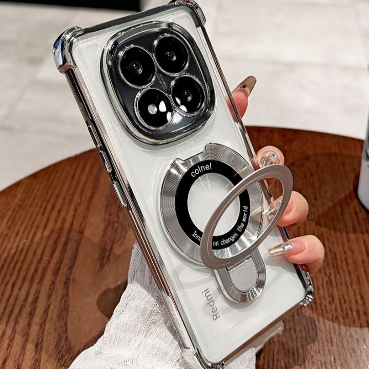 Xiaomi Redmi Note 14 Pro 4G Xiaomi Redmi Note 14 Pro 5G/Xiaomi Poco X7 Clear Phone Case ,Compatible with MagSafe, Military Standard Drop Protection Case, Scratch-Resistant Back for Xiaomi Redmi Note 14 Pro 4G Xiaomi Redmi Note 14 Pro 5G/Xiaomi Poco X7