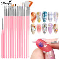 Monja Nail Art Drill Set Lamp Dryer Brush Polishing Dotting Drawing Pen File Buffer Rhinestone Manicure Pedicure Design Tool Kit. 