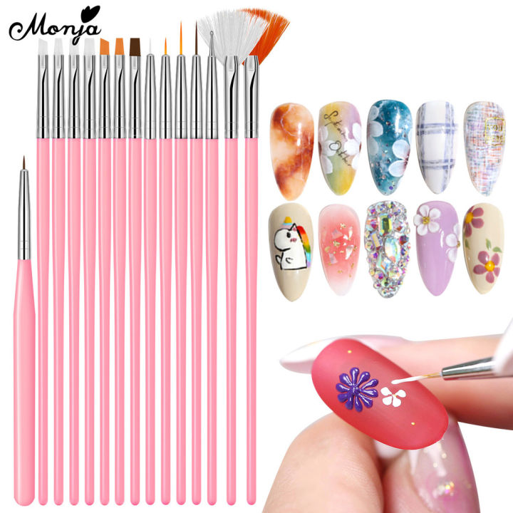 Monja%20Nail%20Art%20Drill%20Set%20Lamp%20Dryer%20Brush%20Polishing%20Dotting%20Drawing%20Pen%20File%20Buffer%20Rhinestone%20Manicure%20Pedicure%20Design%20Tool%20Kit%20-%20Image%204