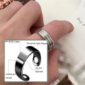 Healthy Pure Copper Lasting Therapeutic Magnetic Ring Copper Magnet Rings Opening Adjustable Ring.