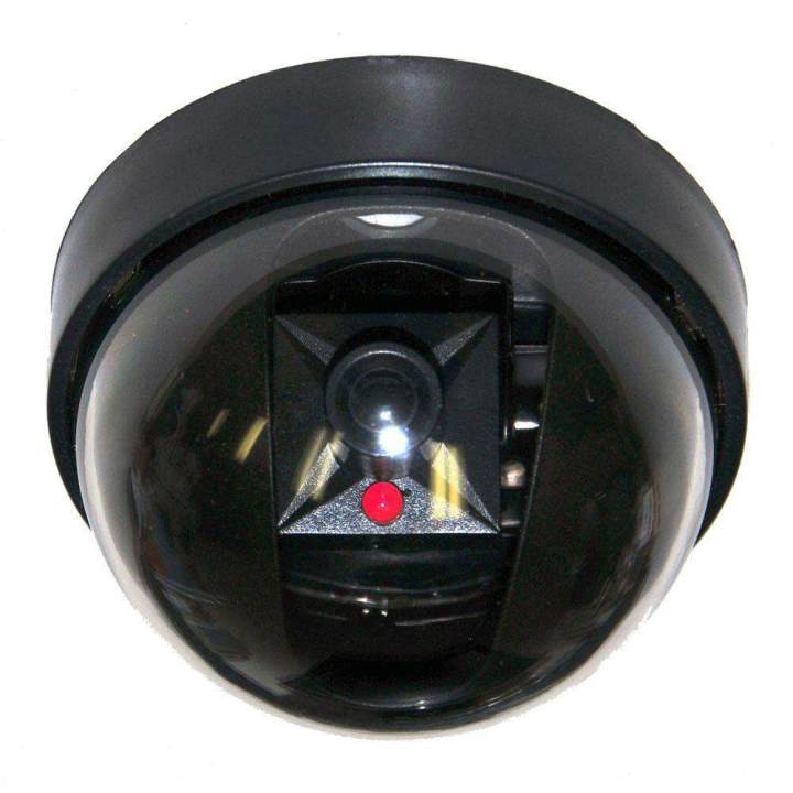 Fake Dome Imitation Dummy Security CCTV Camera With Flashing LED Light