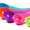 MA 5 Pcs/Set Colorful Plastic Kitchen Measuring Cups Sugar Cake Baking Spoon-colorful. 