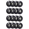 TWEXQNY 16 Pack Inline Skate Wheels, Indoor/Outdoor Roller Skate Wheels, Replacement Wheels with Bearing 64mm. 