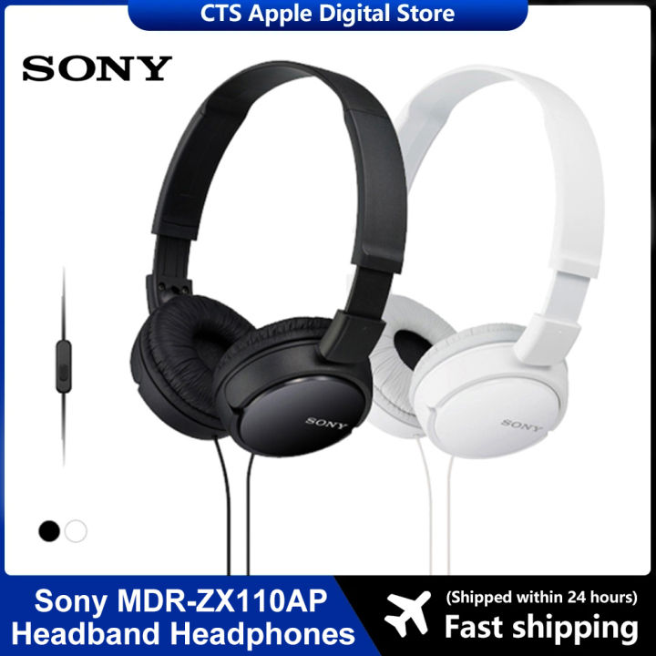 Sony MDR-ZX110AP Series Wired On-Ear Headphones with Mic ZX