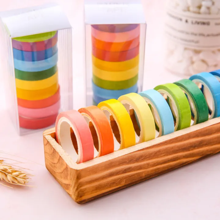 10%20Rolls%20Rainbow%20Washi%20Tape%20DIY%20Kids%20Stickers%20Masking%20Paper%20Set%20Solid%20Colored%20Painters%20Tape%20Students%20School%20Stationery%20Supplies%20-%20Image%202