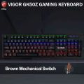 MSI VIGOR GK50Z Gaming keyboard Mechanical Keyboard Wired Gaming Keyboard RGB 104keys Brown Switch Gaming setup Game Laptop PC.