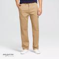 Slim-Fit Chino Gabardine Pants - Khaki.