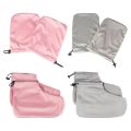 1 Pair Paraffin Wax Mitts for Hand Feet Thermal Treatment Skin Care Cotton Glove Wax Gloves Nail Art Tools Wax Booties Foot SPA. 